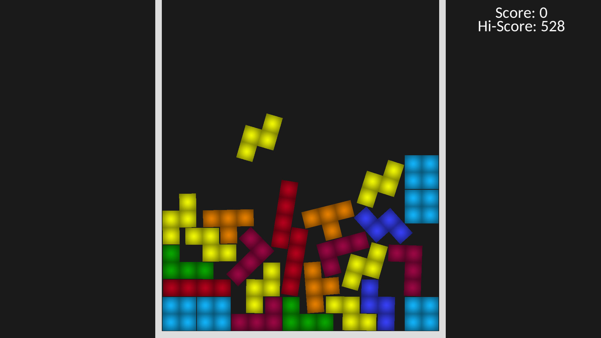 Tetris with Physics  | Ludum Dare game jam